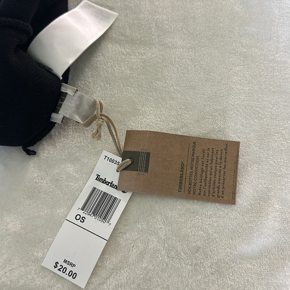 Timberland Jet Black Knit Beanie - Picture 3 of 4